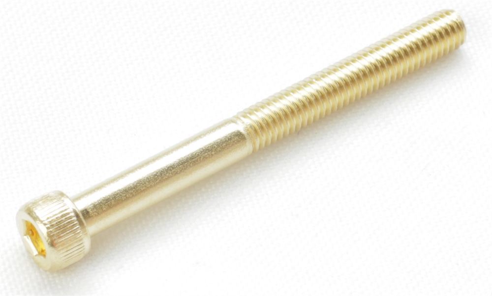 Socket Head Cap Screw 10-32x1.938, Gold Plated