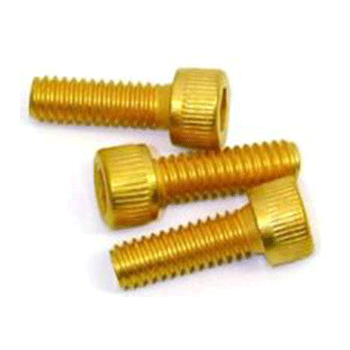 Screw 8-32 x 1/2" Au plated