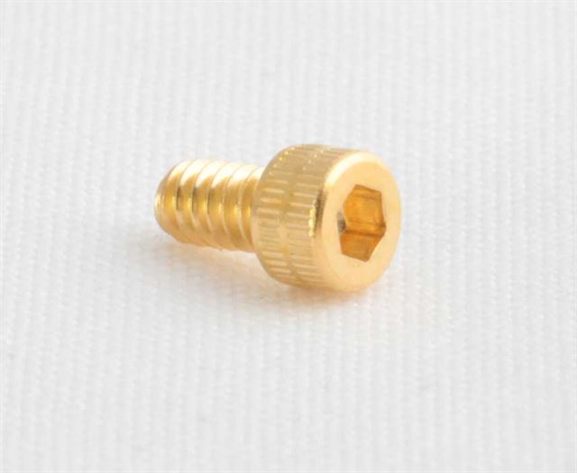 Screw 6-32 x .250 SHCS ss gold plated